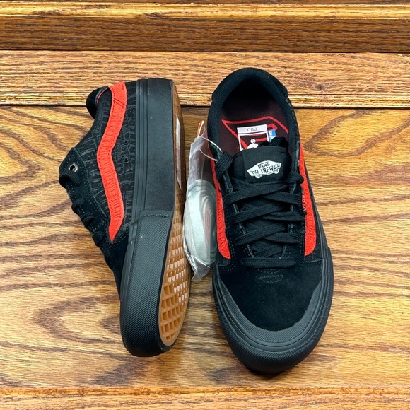 Vans Style 112‎ Pro Baker Black Red Shoes - Picture 5 of 9